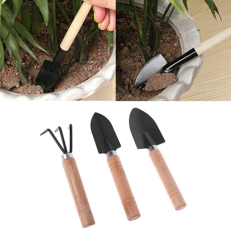 3pcs Mini Garden Shovel Rake S - Bonsai Garden Rake 评论和价格