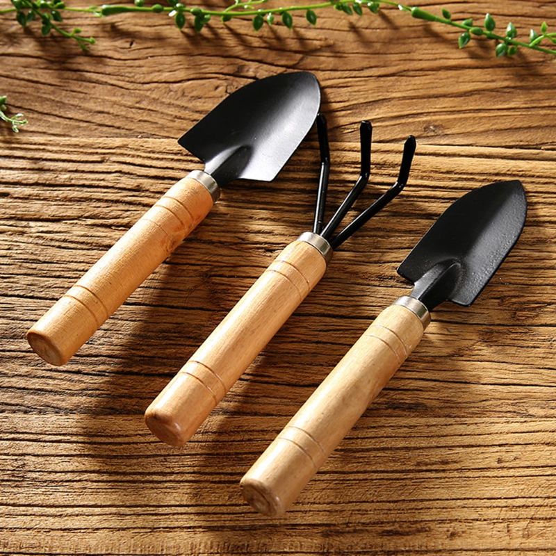 3pcs Mini Garden Shovel Rake S - Bonsai Garden Rake 评论和价格