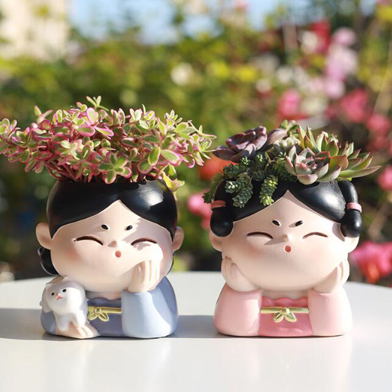 Resin Tang Dynasty Lady Nurser - Bonsai Garden Europe 评论和价格