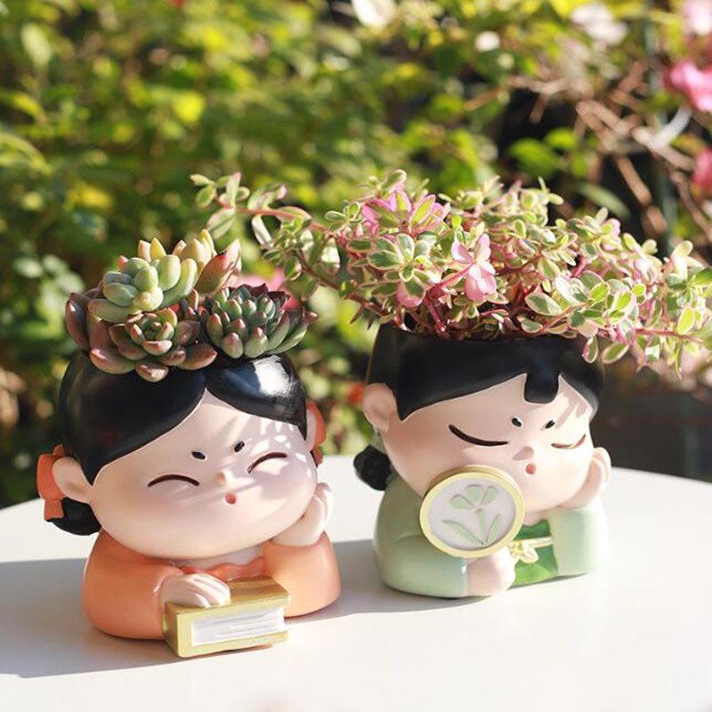 Resin Tang Dynasty Lady Nurser - Bonsai Garden Europe 评论和价格