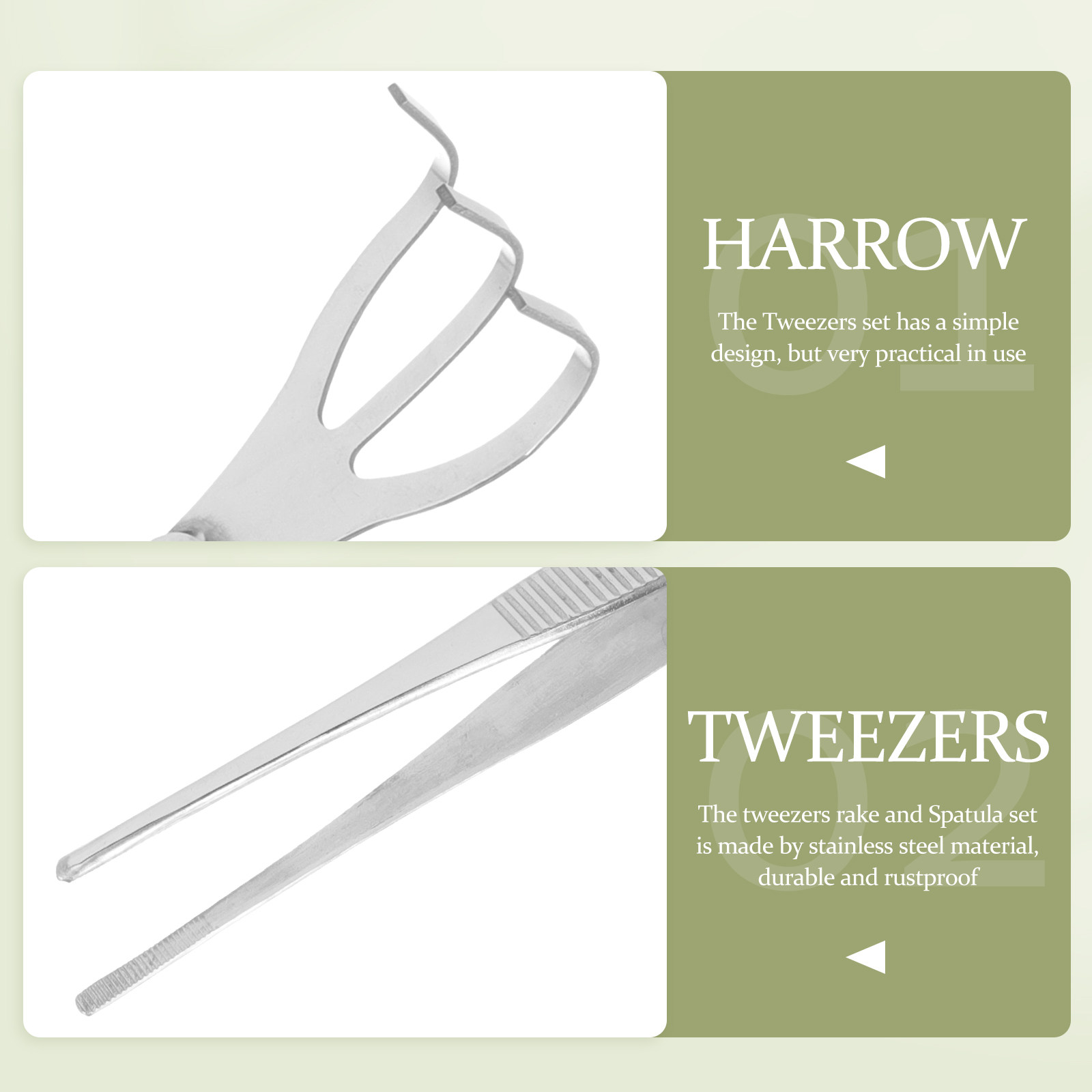 1Set Stainless Steel Bonsai Tw - Bonsai Garden Rake 评论和价格