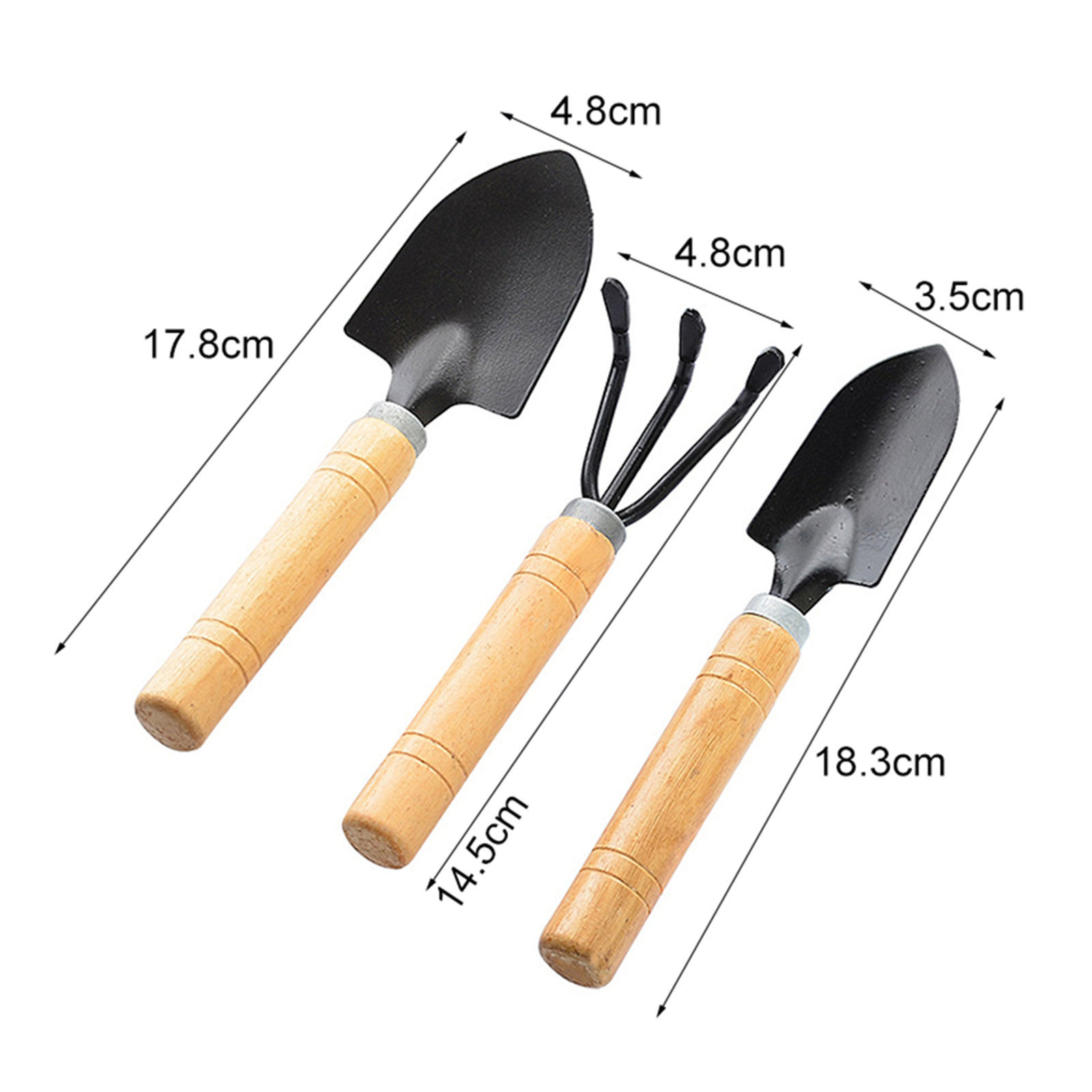 3-Piece Mini Garden Tools Set, - Bonsai Garden Rake 评论和价格