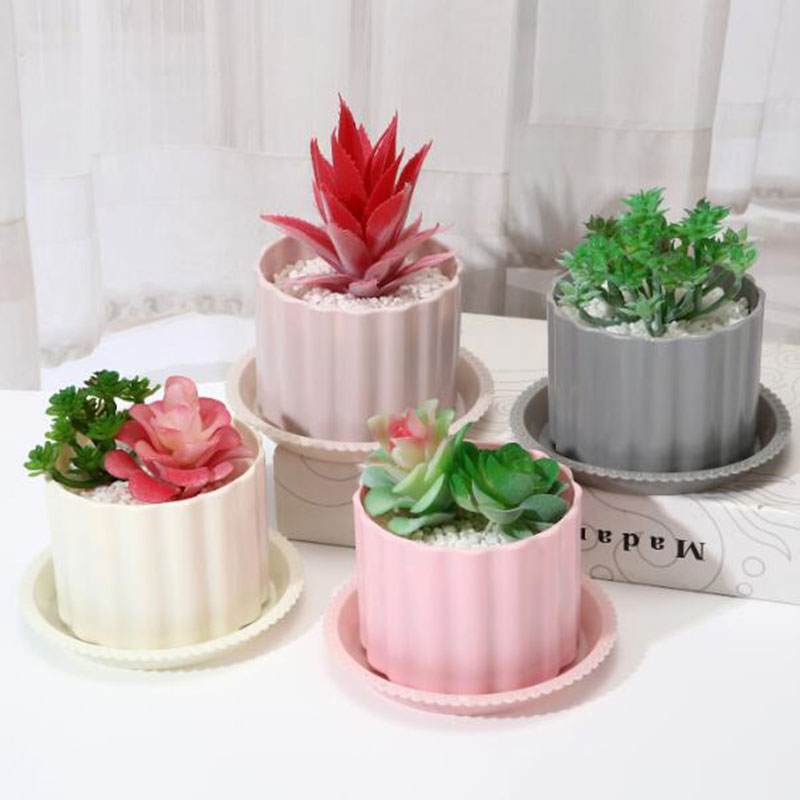 Nordic Style Plastic Flowerpot - Bonsai Garden Europe 评论和价格